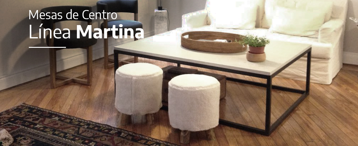 mesa de centro en microcemento